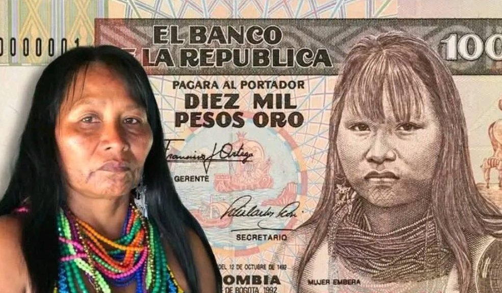 Mujer indígena demandó al Banco de la República por uso de su imagen el billete de $ 10.000
