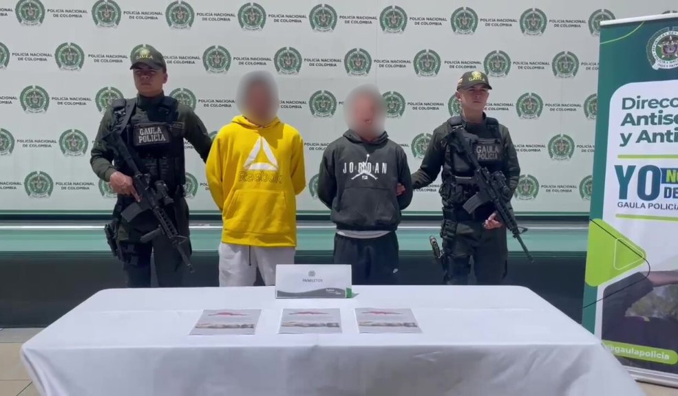 Cayeron 2 extorsionadores que simulaban pertenecer a la banda criminal 'Los Satanás'