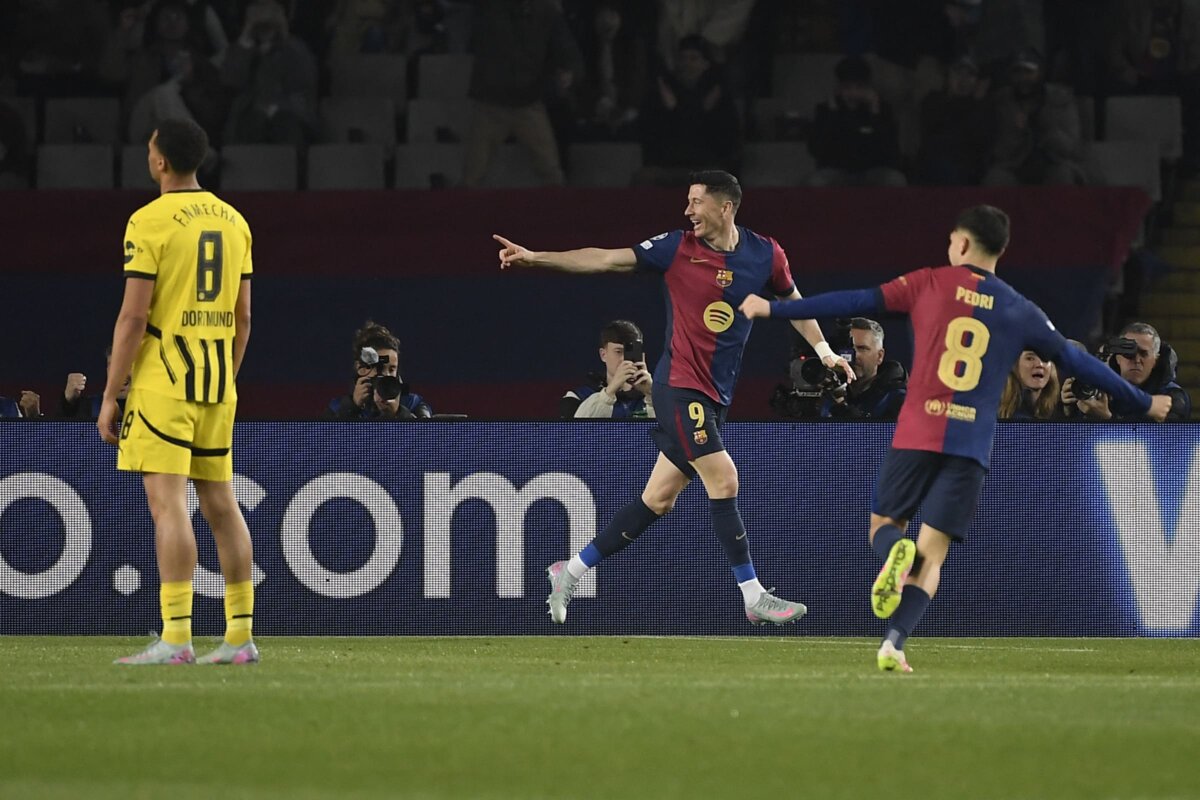Barcelona tiene a los dos máximos artilleros en esta edición de Champions: Raphinha (12) y Robert Lewandowski (11).