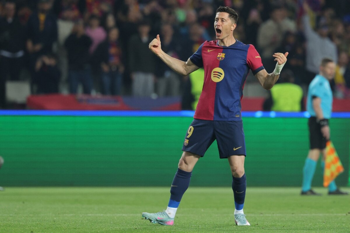 Robert Lewandowski es el segundo máximo artillero (11) de esta Champions, solo superado por su compañero, Raphinha (12)