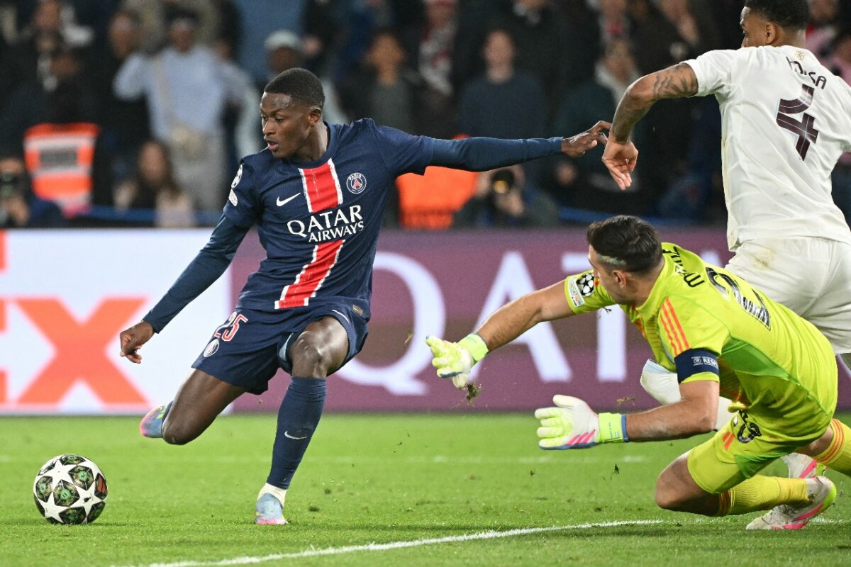 Nuno Mendes llegó a su tercer gol con el Paris, en esta edición de Champions.
