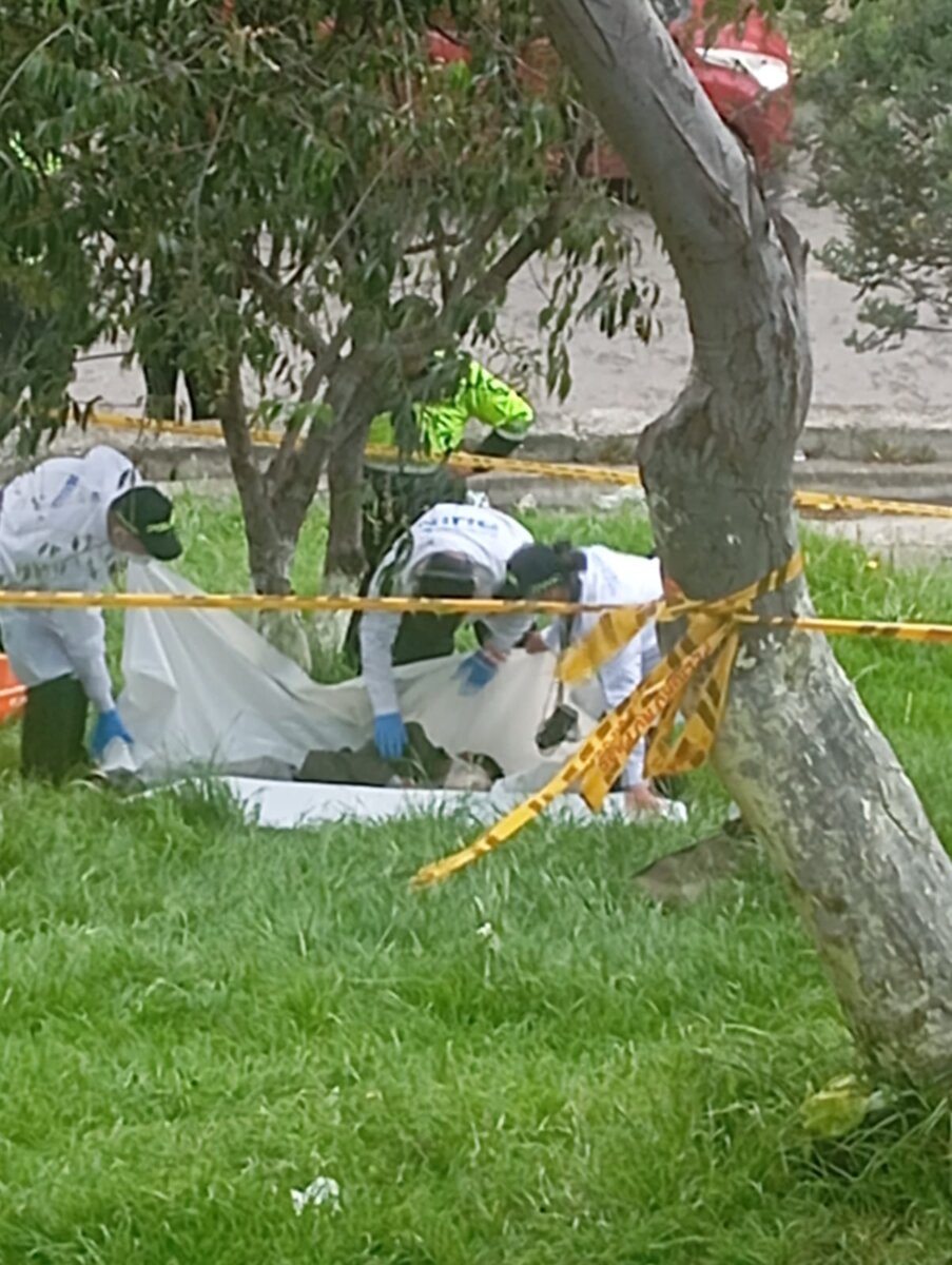 Misterioso hallazgo de cadáver en zona verde en Ciudad Bolívar 1 Misterioso hallazgo de cadáver en zona verde en Ciudad Bolívar Un hombre fue hallado muerto en una zona verde al sur de Bogotá. La víctima no presentaba signos de violencia visibles.