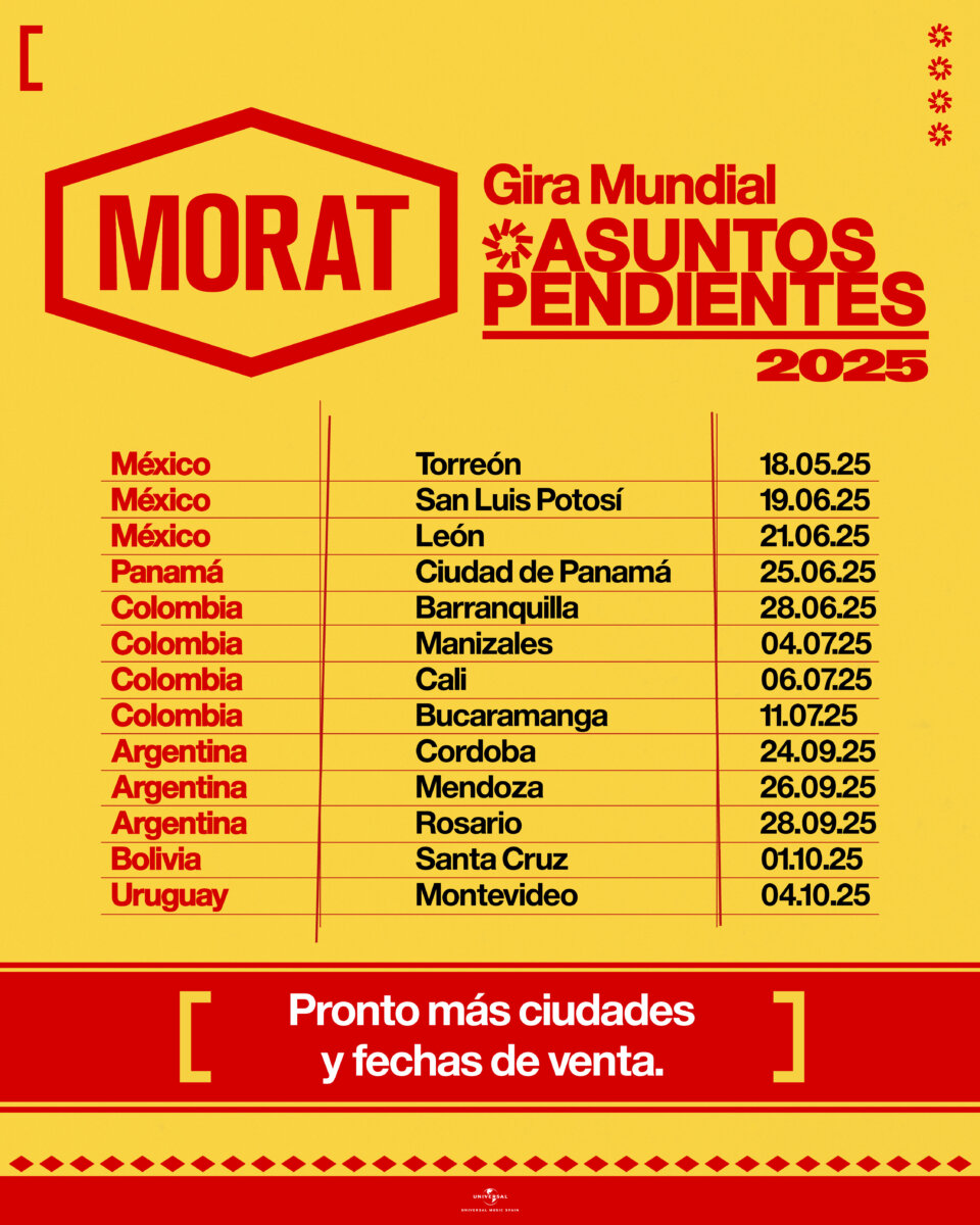 Morat regresa con su gira en Latinoamérica Asuntos Pendientes