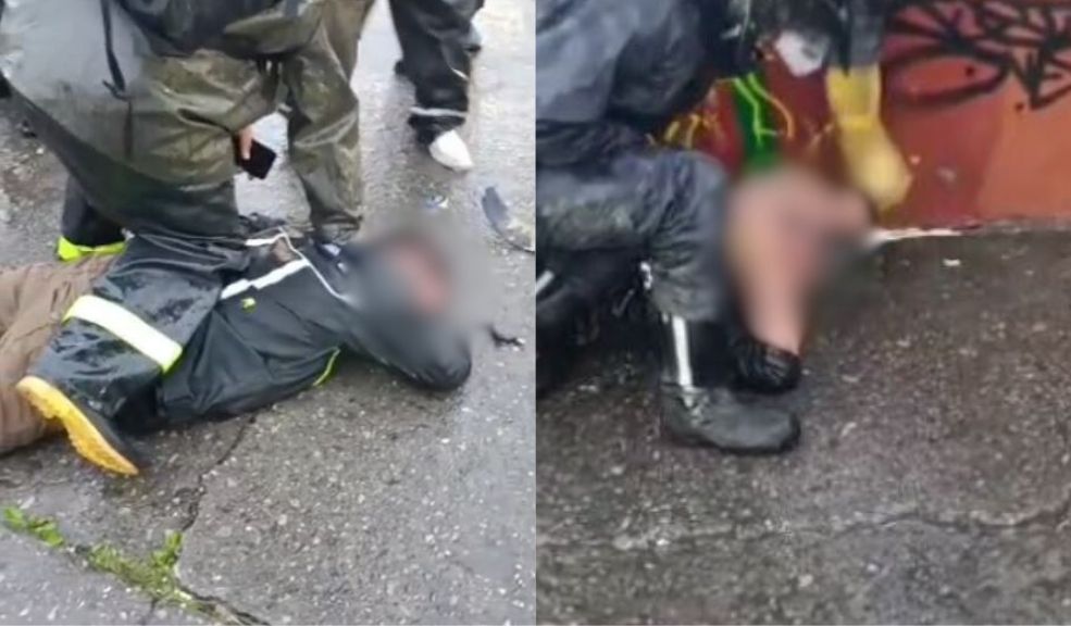 Paloterapia a dos presuntos ladrones en la plaza de Paloquemao Los hechos ocurrieron sobre la tarde de este lunes 21 de abril, según cuentan los testigos, los dos sujetos habrían intentado robar la motocicleta de una persona que transitaba por el sector.