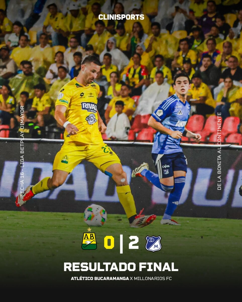 El estado de salud de Luciano Pons, delantero del Bucaramanga, tras golpe en la cabeza ante Millos Tras recibir un duro golpe en la cabeza por un choque con un compañero en el partido ante Millonarios, el delantero del Bucaramanga, Luciano Pons, fue llevado al hospital. Este es el reporte médico.