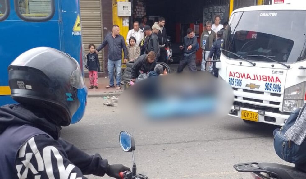 Motociclista falleció en grave accidente de tránsito en Suba