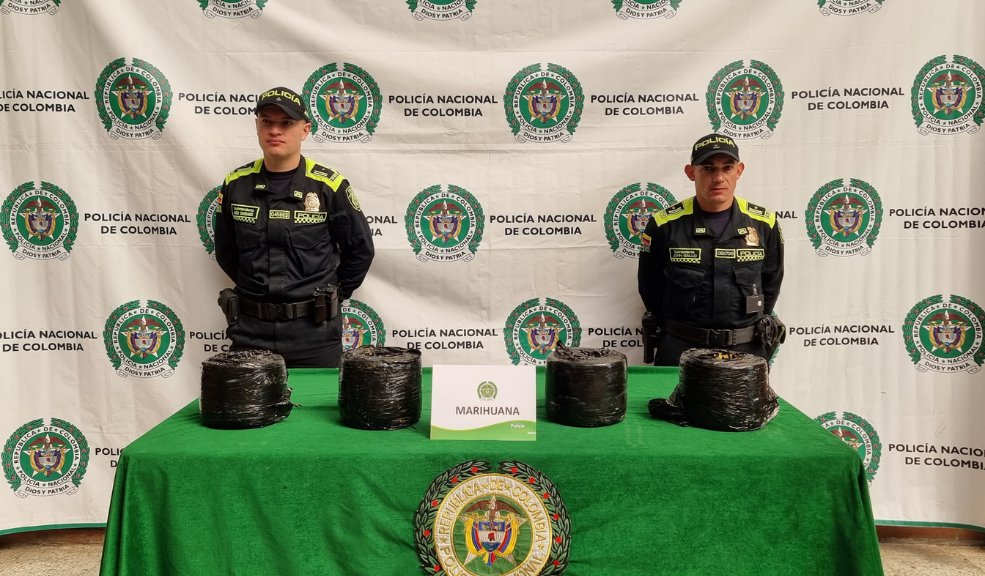 Incautaron 14 kilos de marihuana en el aeropuerto El Dorado