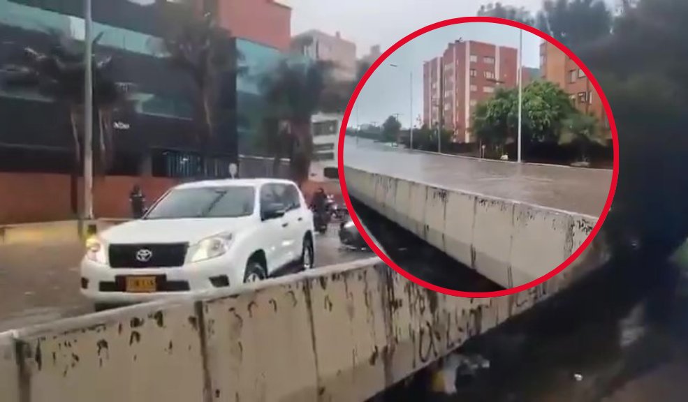 Movilidad colapsada por graves inundaciones en Bogotá 3 Movilidad colapsada por graves inundaciones en Bogotá “La lluvia puede restar visibilidad y el piso húmedo afectar la capacidad de frenado. Conduce con precaución” Dice la Secretaría de Tránsito.