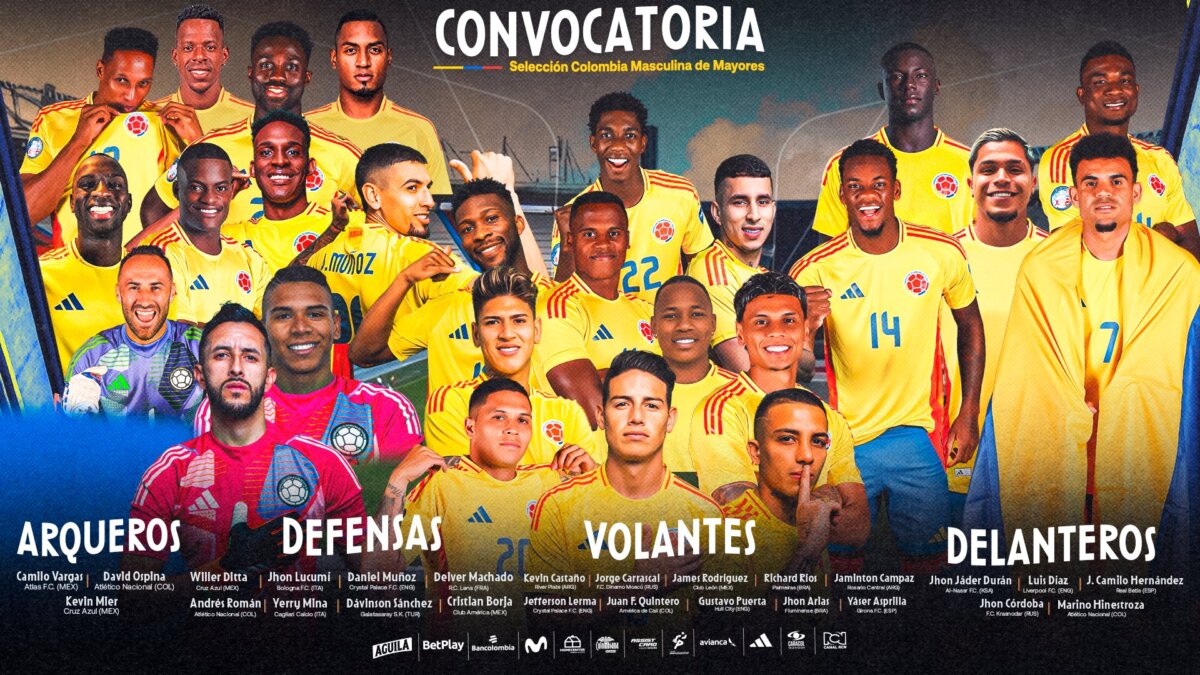 La convocatoria de la Selección Colombia para enfrentar a Perú y Argentina: hay novedades 2 La convocatoria de la Selección Colombia para enfrentar a Perú y Argentina: hay novedades El técnico Néstor Lorenzo sacó a Álvaro Montero de la convocatoria y llamó a Kevin Mier como tercer arquero. Hay más novedades en la lista de la Selección Colombia.