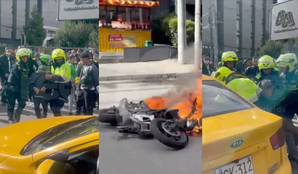 Tiroteo cerca del Parque de la 93 deja una persona herida y una moto en llamas Ciudadanos y un policía, al parecer, lograron frustrar un robo en el sector de la Calle 93. Uno de los delincuentes resultó herido.