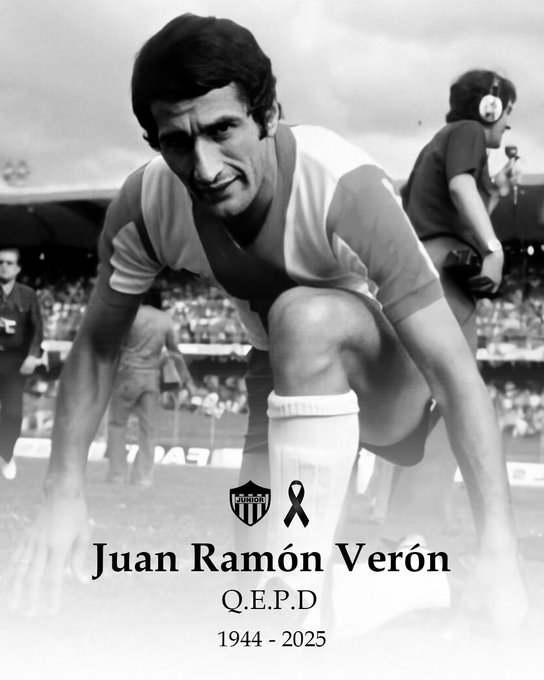 Murió Juan Ramón 'La Bruja' Verón, exjugador del Junior, Cúcuta e ídolo de Estudiantes de La Plata 2 Murió Juan Ramón 'La Bruja' Verón, exjugador del Junior, Cúcuta e ídolo de Estudiantes de La Plata A los 81 años murió Juan Ramón Verón, gloria de Estudiantes de La Platas, quien también dejó una huella imborrable en el fútbol colombiano jugando para Junior y Cúcuta.