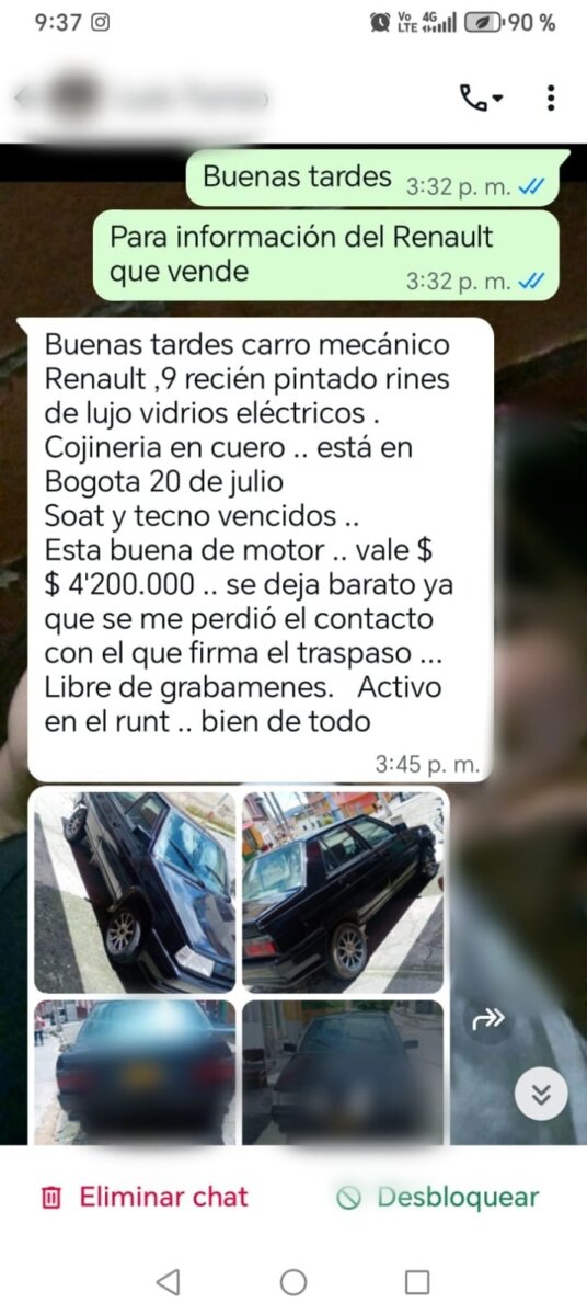 Capturaron a un hombre que pretendía vender un carro robado por redes sociales