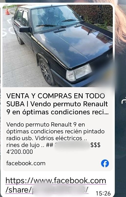 Capturaron a un hombre que pretendía vender un carro robado por redes sociales El dueño del carro buscó su vehículo en redes sociales e identificó que alguien lo estaba vendiendo en Marketplace.