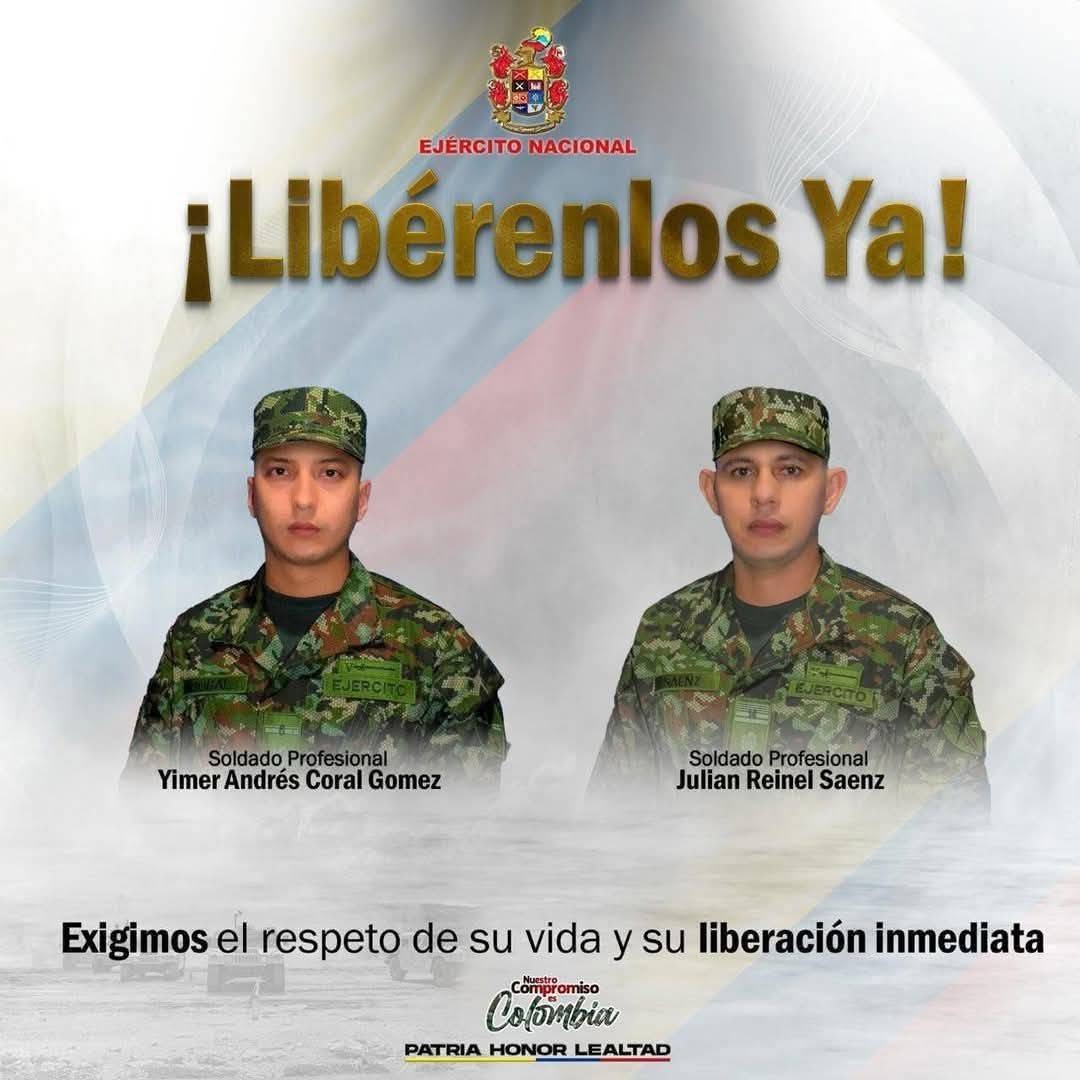 Revelan pruebas de supervivencia de soldados secuestrados por el ELN