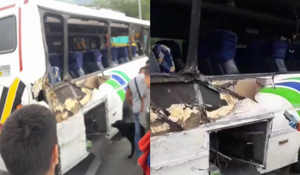 Accidente de bus dejó 11 personas muertas en vía Cajamarca-Calarcá 5 Accidente de bus dejó 11 personas muertas en vía Cajamarca-Calarcá En medio del caos, transeúntes y socorristas trataban de auxiliar a los sobrevivientes. El Cuerpo de Bomberos, el CTI, Tránsito y la Policía atienden la emergencia.