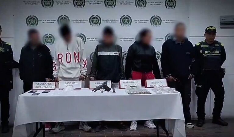 5 capturados por usar adolescentes para vender de drogas en Ciudad Bolívar