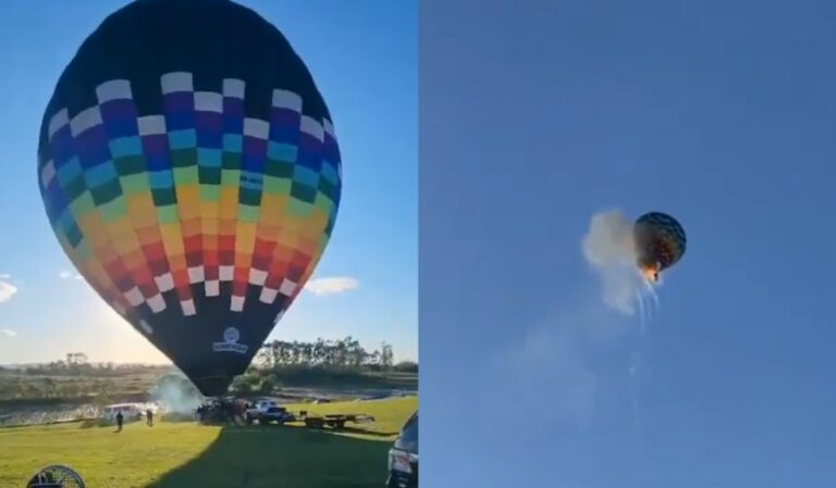 8 muertos en accidente de Brasil globo aerostático se incendió en pleno vuelo