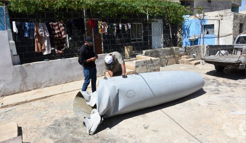 Uno de los misiles lanzados por Israel en suelo iraní. Foto: AFP.