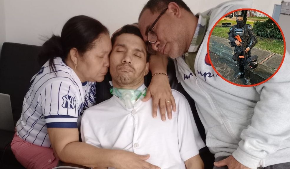 El drama de Jhon Freddy, el patrullero que tiene daño cerebral por recibir una papa bomba en Bogotá El patrullero de 33 años, adscrito a la Undmo, recibió el impacto de una papa bomba durante un enfrentamiento en la Universidad Nacional. Su vida está en riesgo y su familia pide ayuda para costear su recuperación.