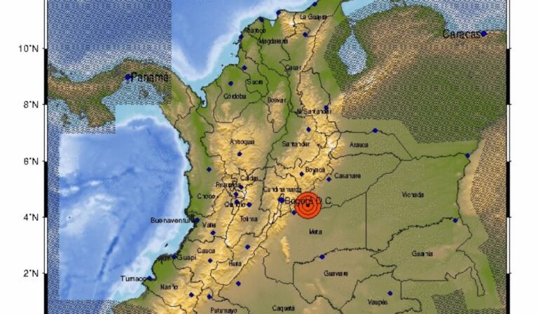 Fuerte sismo de magnitud 6.5 sacudió Cundinamarca esta mañana