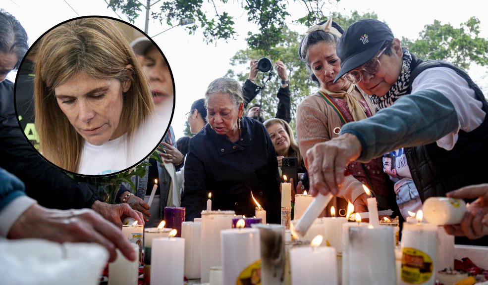 Hermana de Miguel Uribe organizó homenaje en el lugar del atentado