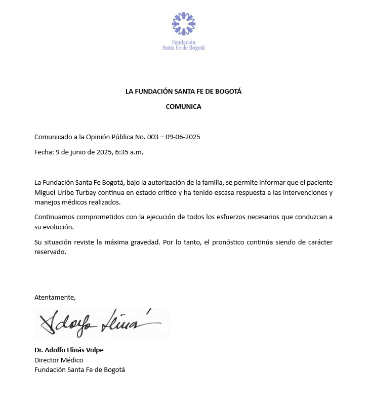 Miguel Uribe se encuentra en estado crítico y con poca respuesta a las intervenciones 1 Miguel-Uribe-se-encuentra-en-estado-critico-y-con-poca-respuesta-a-las-intervenciones