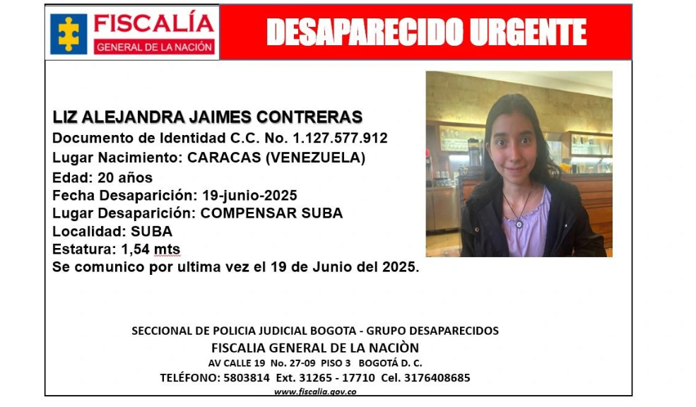 Angustiosa búsqueda de Liz Alejandra en Suba 2 Angustiosa búsqueda de Liz Alejandra en Suba