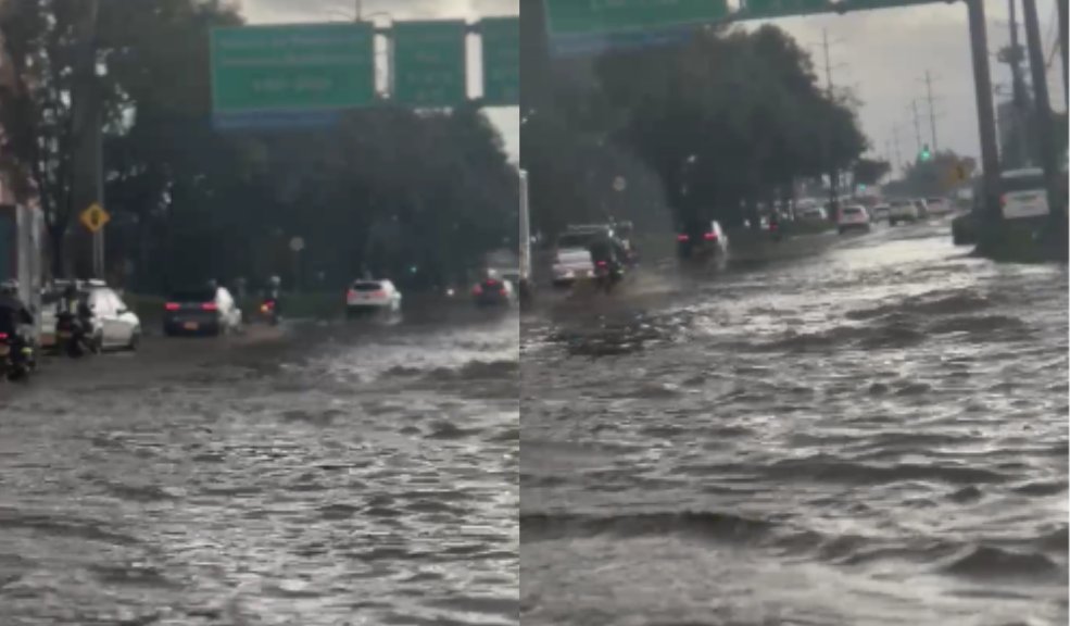 Movilidad en Fontibón afectada por fuertes lluvias