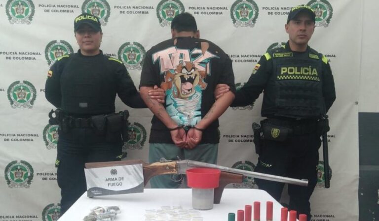 Capturado después que le pillaran una escopeta en Cundinamarca