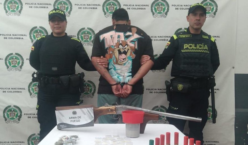 Capturado después que le pillaran una escopeta en Cundinamarca