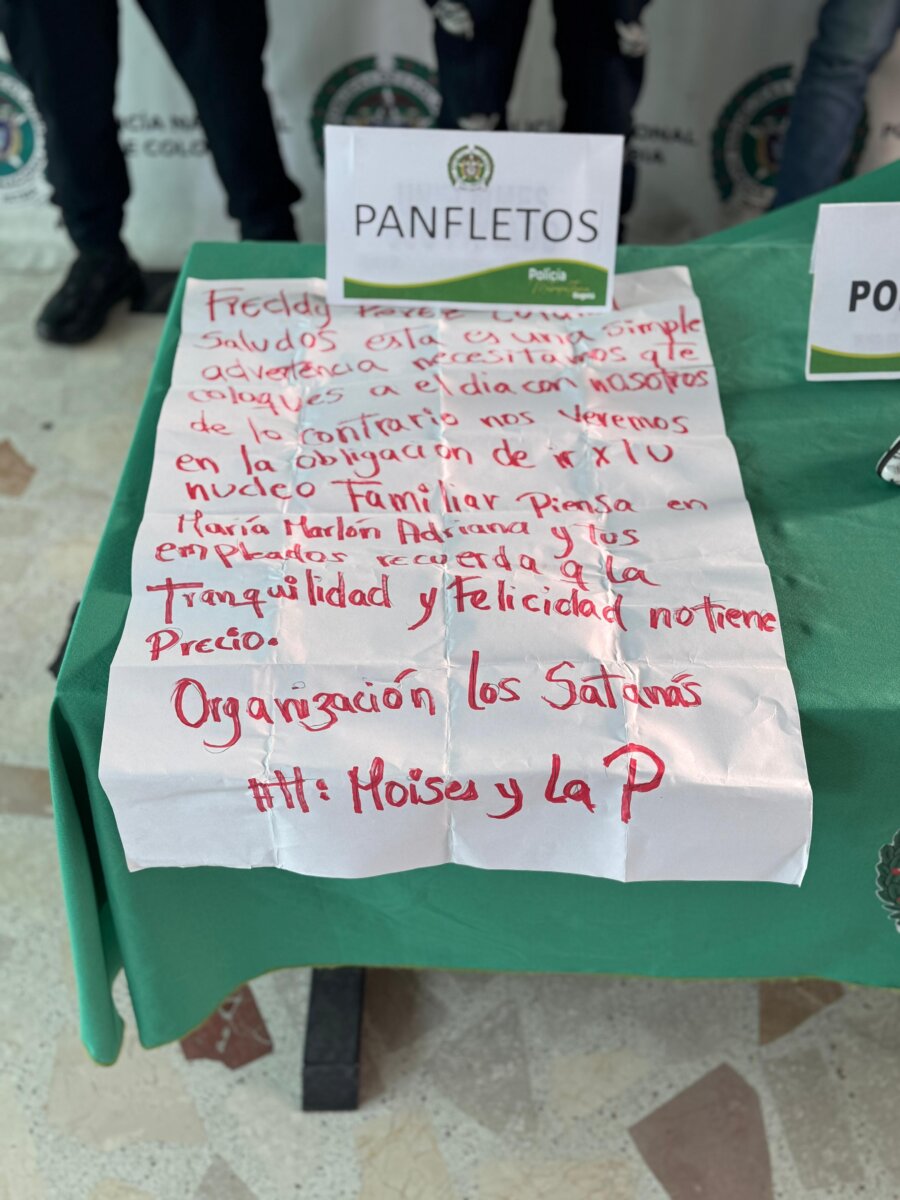 Capturan a dos extorsionistas en Kennedy se hacían pasar por 'Los Satanás'