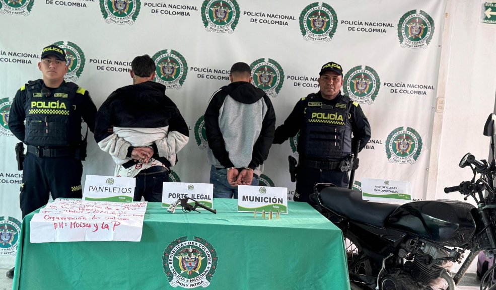 Capturan a dos extorsionistas en Kennedy se hacían pasar por 'Los Satanás'