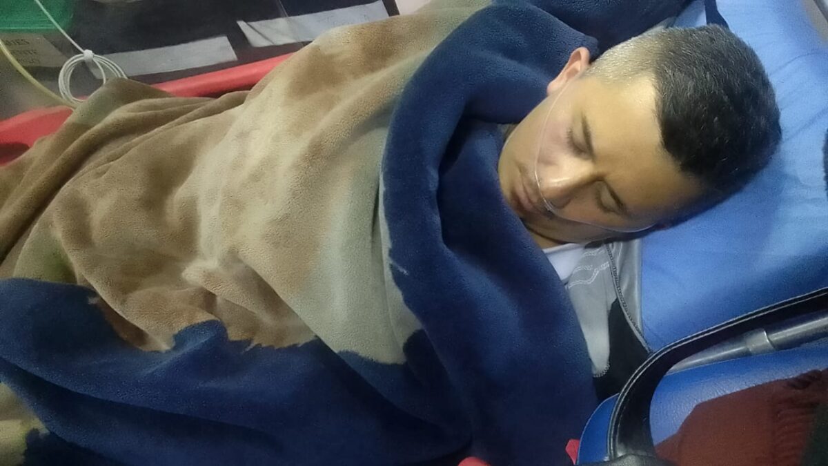 Walter sufrió una fuerte descarga eléctrica está vivo de milagro