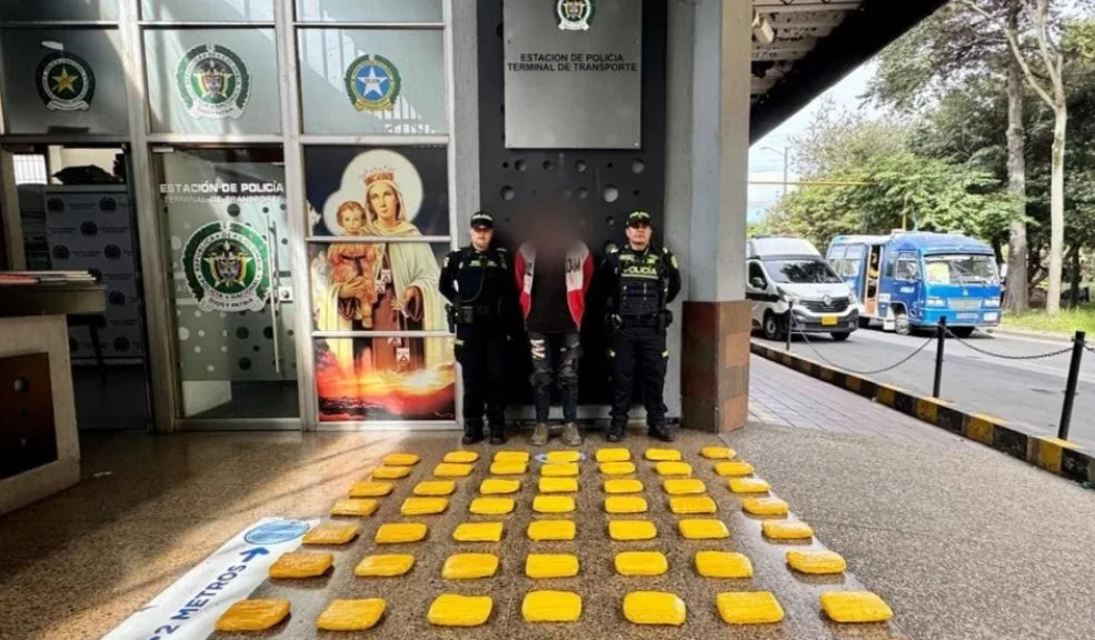 Capturan en la Terminal de Transporte a un hombre con 39 kilos de marihuana