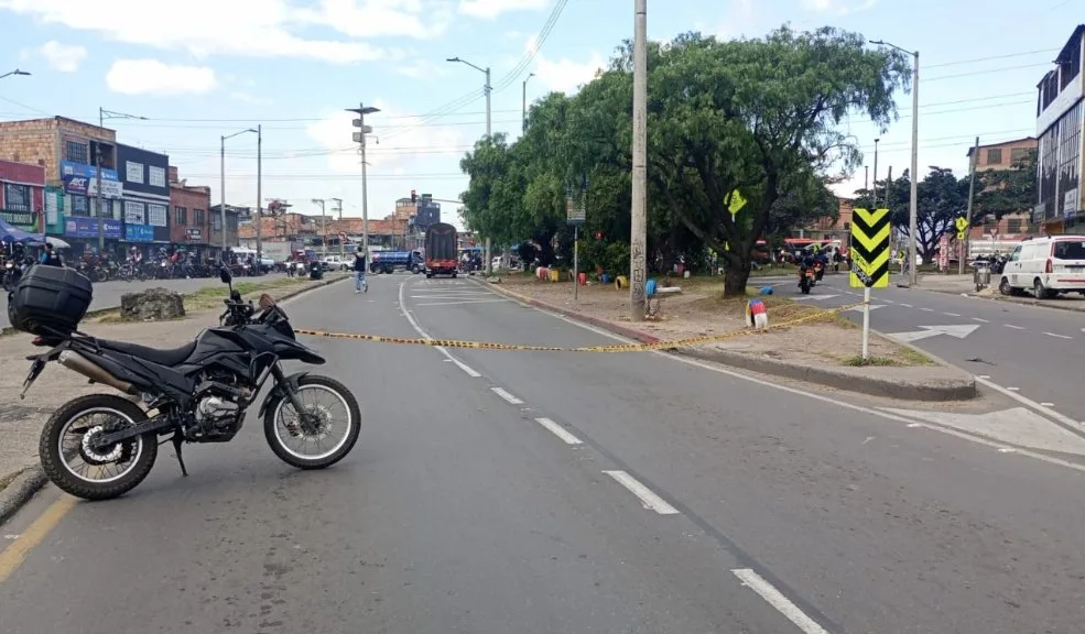 En Antonio Nariño ciclista murió arrollado por un camión