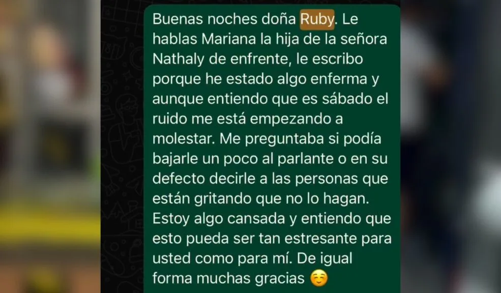 En Suba: sufrió agresión por pedirle a un vecino que le bajara al volumen. Tuvo que irse de su casa Mariana Pérez es una joven que contó su drama luego de ser víctima de agresión y amenazas por parte de allegados de los dueños de una tienda luego de que ella les pidiera bajar el volumen de un radio. Tuvo que irse de su casa, en La Poa, Suba.