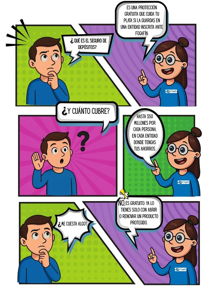 ¿Quieres cuidar tu platica? MariAhorro te enseña MariAhorro, nuestra experta en el cuidado del dinero, te explica los beneficios que tiene contar con un producto en una entidad inscrita con Fogafín.
