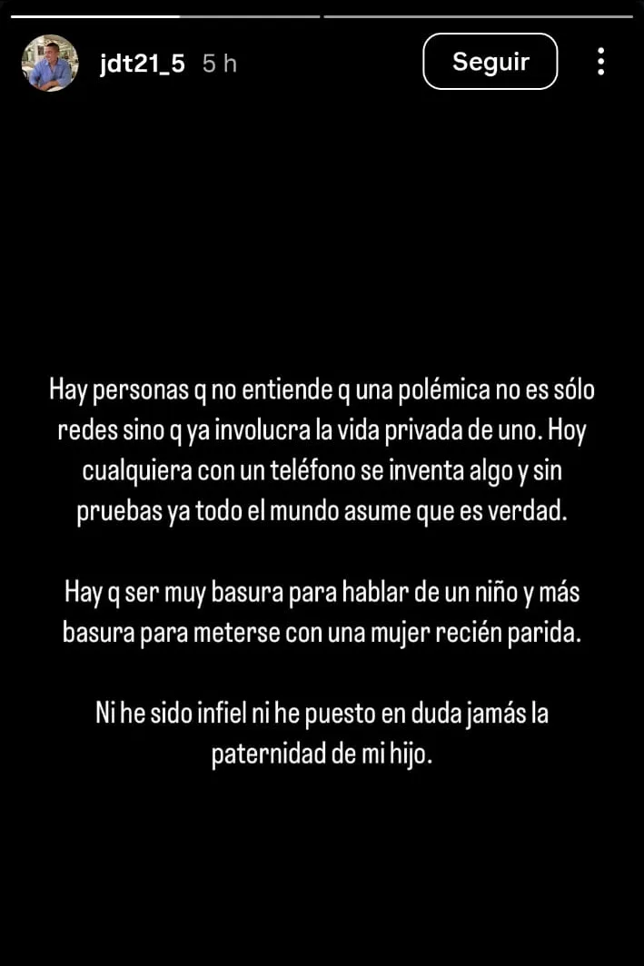 Pareja de Aida Victoria Merlano sale a defenderla Juan David Tejada, pareja de la influencer Aida Victoria Merlano, respondió a los señalamientos sobre su supuesta infidelidad y el rumor de que el hijo que ella dio a luz no era de él.
