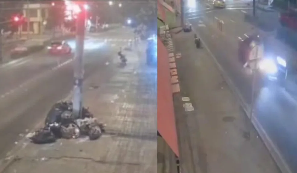 Tunjuelito: buscan a conductor que atropelló a dos motociclistas y huyó