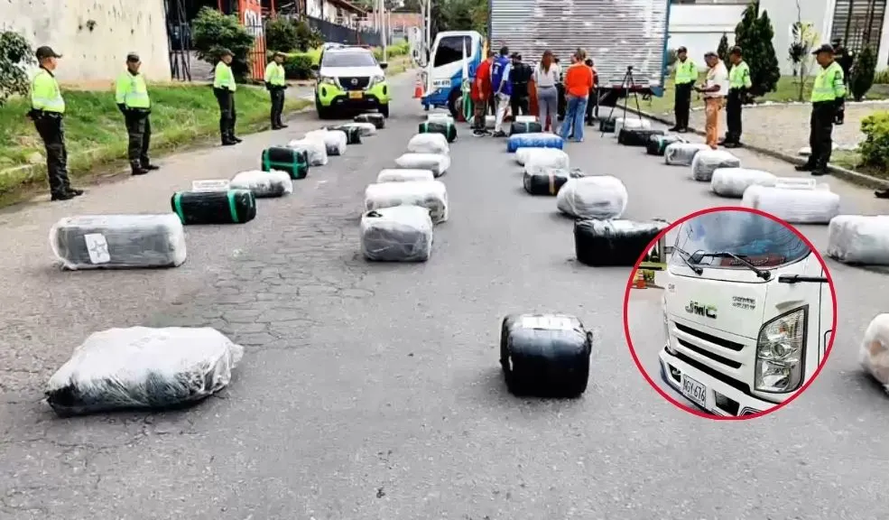 En Chinauta, incautan tonelada y media de marihuana 2 En Chinauta, incautan tonelada y media de marihuana ¡Cayó cargamento gigante en la vía! En un operativo en Chinauta, la Policía le puso freno a un camión que llevaba tonelada y media de marihuana creepy, suficiente para sacar 2,8 millones de dosis avaluadas en casi $3 mil millones. La droga venía del Cauca y tenía como destino inundar las calles de Bogotá.