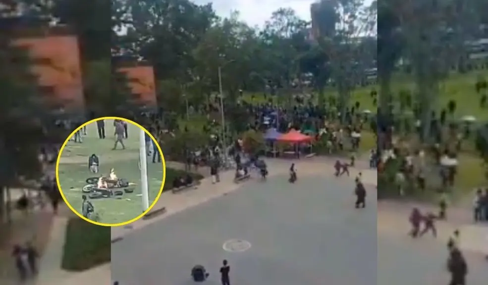 Le quemaron las motos a los de seguridad en la Universidad Nacional tras denuncias de presuntos abusos 5 Le quemaron las motos a los de seguridad en la Universidad Nacional tras denuncias de presuntos abusos Tensión en la Universidad Nacional por la quema de dos motocicletas, que presuntamente pertenecerían al equipo de seguridad de la institución. El hecho, que se registró en video, se produjo en medio de una denuncia pública por un presunto caso de abuso de autoridad por parte de vigilantes del campus.