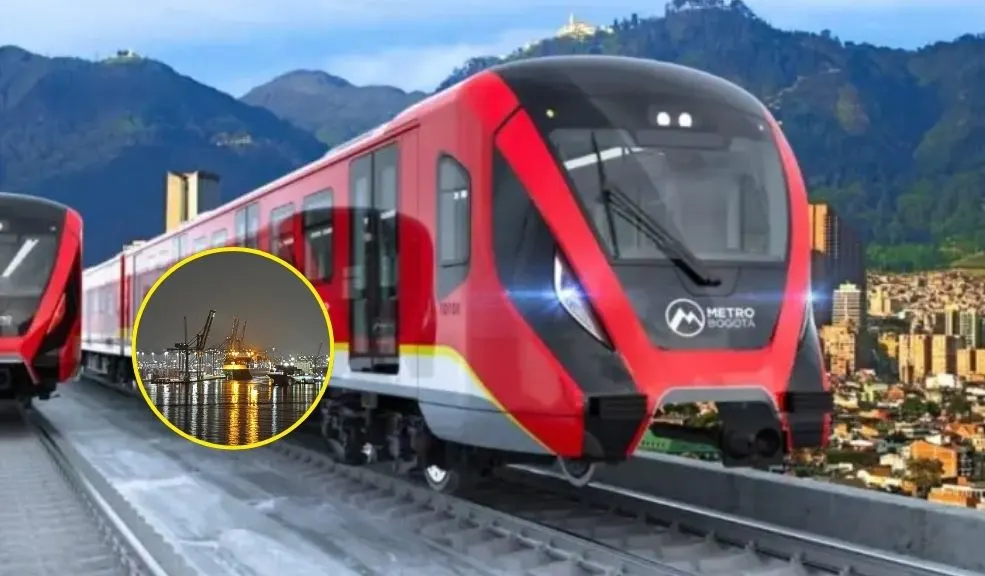 El momento histórico: primer tren del Metro de Bogotá llegó al país El alcalde de Bogotá, Carlos Fernando Galán, anunció la llegada al país del primer tren del Metro que rodará en Bogotá. En el video, el mandatario mostró los vagones, los cuales serán llevados de Cartagena hacia el patio-taller de Bosa.