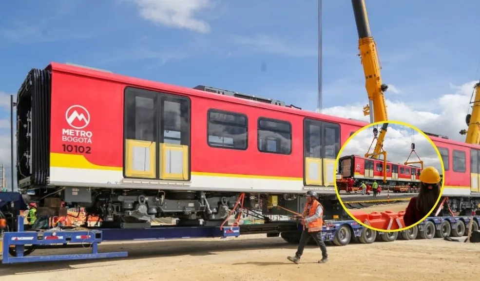 ¡Histórico! El primer vagón del Metro de Bogotá tocó suelo capitalino 7 ¡Histórico! El primer vagón del Metro de Bogotá tocó suelo capitalino ¡Histórico! El primer vagón del Metro de Bogotá ya tocó suelo en Bosa, marcando el inicio de las pruebas para verlo rodar.