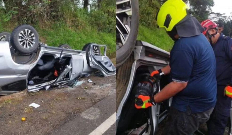 EN VIDEO | Un microsueño casi le cuesta la vida: rescatan a mujer entre las latas de su vehículo Una aparente microsueño al volante estuvo a punto de convertirse en tragedia este jueves. Una mujer quedó atrapada entre los hierros retorcidos de su carro tras un aparatoso volcamiento. Hay video del rescate.