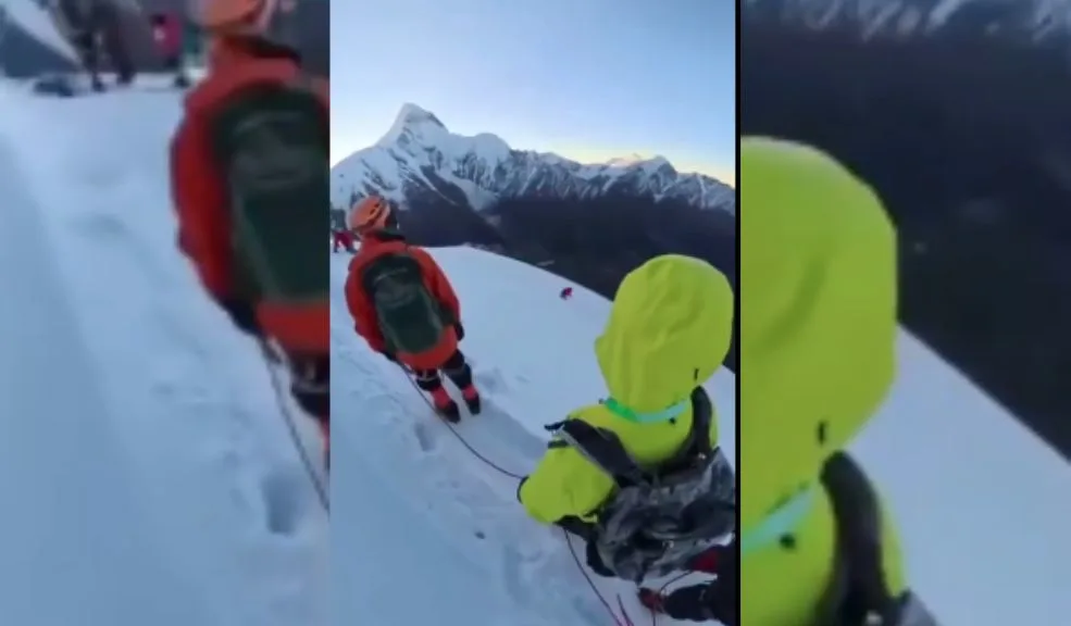 ¡Insólito! Mujer soltó la cuerda de seguridad para tomarse una selfie y cayó al vacío 2 ¡Insólito! Mujer soltó la cuerda de seguridad para tomarse una selfie y cayó al vacío El cuerpo de un excursionista fue hallado a 5.300 metros de altura, en una zona de difícil acceso, lo que evidencia el peligro de buscar una selfie extrema.