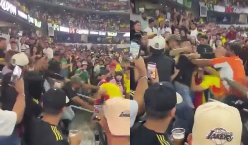 Pelea entre hinchas de México y Colombia opacó los resultados del partido