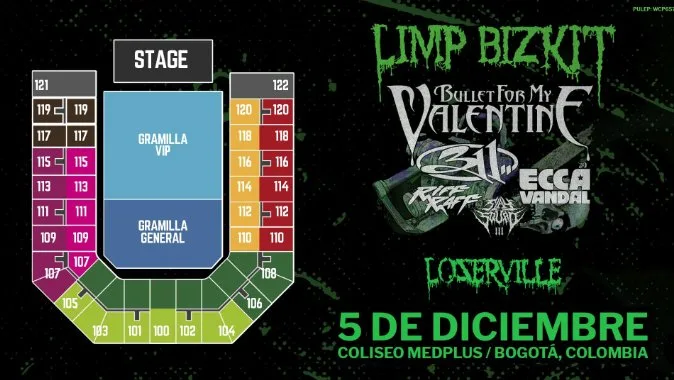 Bullet For My Valentine se suma al cartel de Loserville Bogotá 2025 3 Bullet For My Valentine se suma al cartel de Loserville Bogotá 2025 La icónica banda galesa Bullet For My Valentine (BFMV), referente del metalcore moderno, ha sido confirmada como la más reciente adición al cartel de Loserville Bogotá 2025.