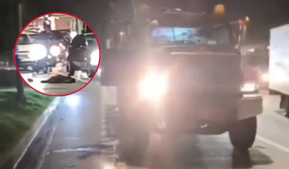 Pareja falleció tras brutal choque entre moto y buseta en vía de Santander