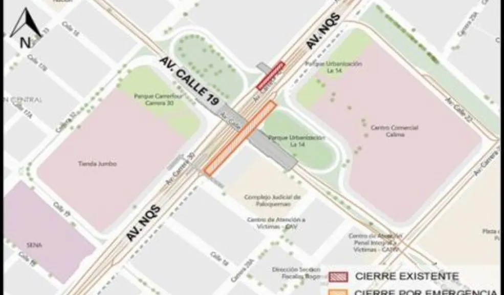 IDU aclara por qué hay cierre en la NQS con 19 Tras el reporte de las afectaciones en la movilidad sobre la NQS, el IDU aclaró que las obras se realizan por motivos de seguridad para los bogotanos que transitan a diario por este sector, ya que unas vigas del puente vehicular fueron dañadas por un camión de carga que superaba la altura permitida.
