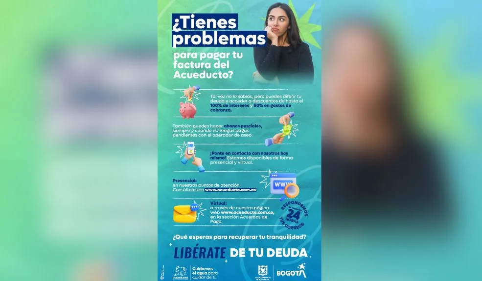 Póngase al día con sus deudas del acueducto y acceda a descuentos Si se encuentra en mora con el pago del servicio de acueducto, póngase al día financiando su deuda y acceda a descuentos de hasta el 100 % en intereses.